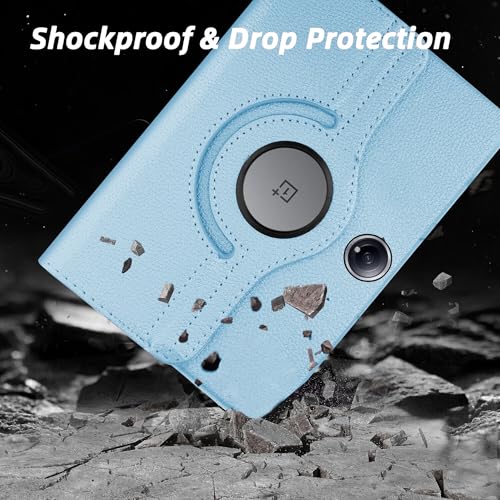 Image of TGK 360 Rotatable Smart Flip Case Cover for OnePlus Pad 2 12.1 inch Tablet (Sky Blue)