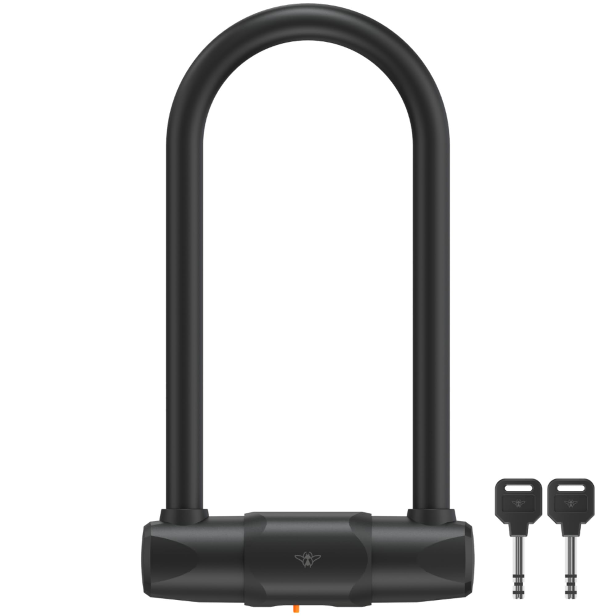 CASR Antivol U XL Fahrradschloss, Fahrradschloss hohe Sicherheit – FUB 2 & ART 4 zertifiziert, Bügelschloss E-Bike, Moto, Roller, 15mm Stahl, 1,7 kg, 23,3cm Bügel, 2 Schlüssel, Schwarz