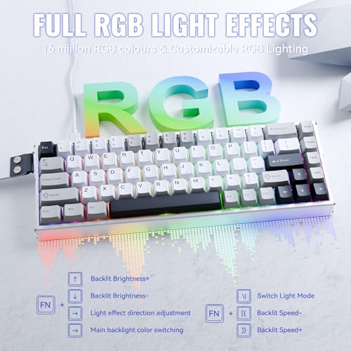 Clavier magnétique ATTACK SHARK X68 MAX HE TKL RVB switch mécanique effet Hall ajustable - 7
