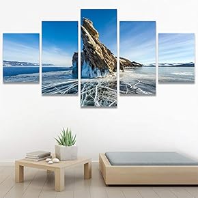 SIGNWIN 5 Panel Canvas Wall Art Modern Art...