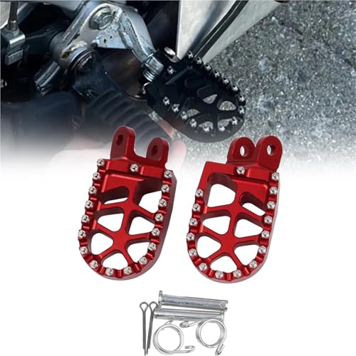 Pédales de Repose-Pieds Robustes Acier pour Kawasaki KLX250R KLR650
