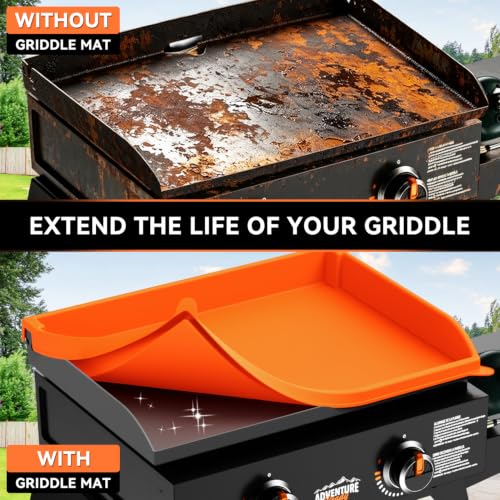 Silicone Griddle Mat for Blackstone - 22 inch Griddle Protective Cover by Huchiz - Used condition - Image 3
