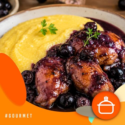 Alvorada Gourmet - Frango ao molho de jabuticaba com angu cremoso