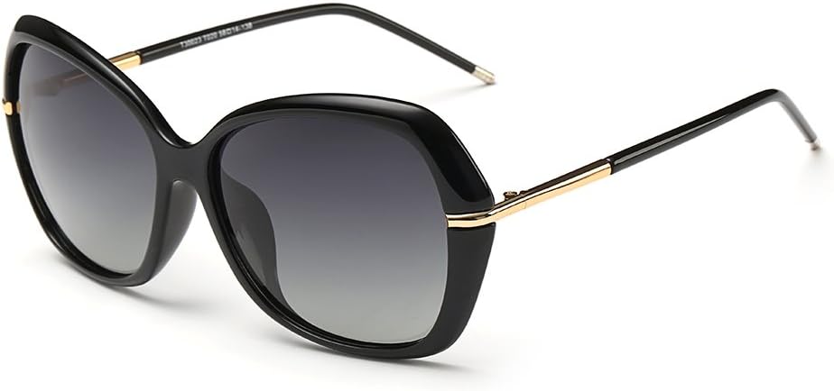 DONNA Women's Classic Oversized Polarized Sunglasses Super Big Circle Shades Ultralight D72