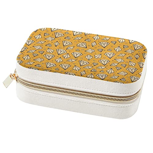Boîte à bijoux portable compacte avec compartiments pour boucles d'oreilles - 2