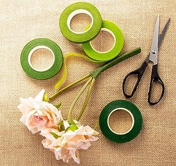 BAKERS 4U Flower Making Floral Tape- Lemon Yellow Pack of 6 Pieces 2