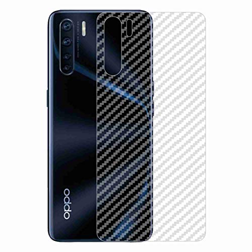 Image of Compatible with Oppo A91 Back Screen Protective Film Carbon Fiber Skin Transparent Screen Guard Sticker