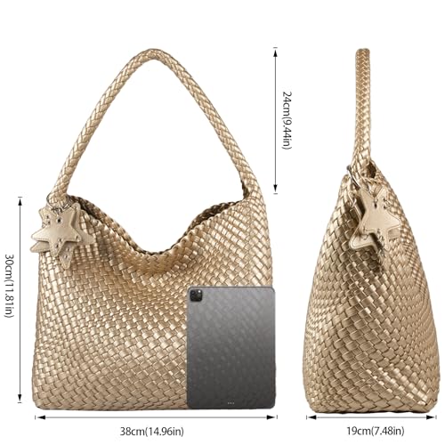Image of Shoulder Hobo Bags for Women,Summer Beach and Travel Mini Cute Tote Bag,Soft Vegan Leather Underarm Purse for Daily | Soft Underarm Bags