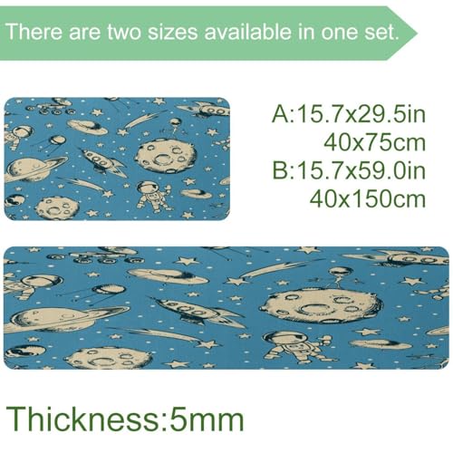 Alfombrillas de cocina lavables y absorbentes VAPOKF con base antideslizante para pasillos 4
