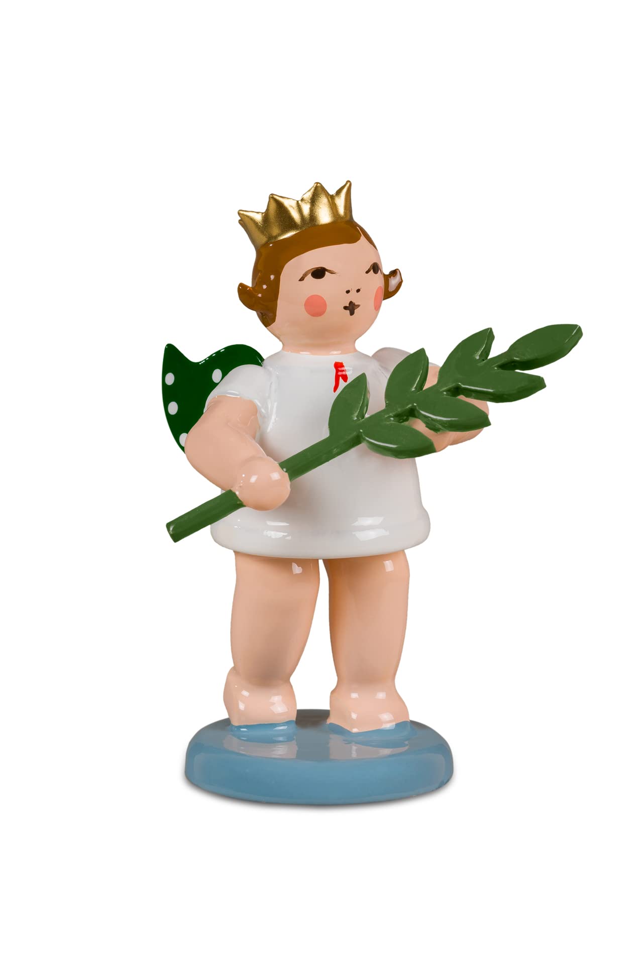 Ange de paix figurine en bois symbole de serenite et de douceur 6.5 cm