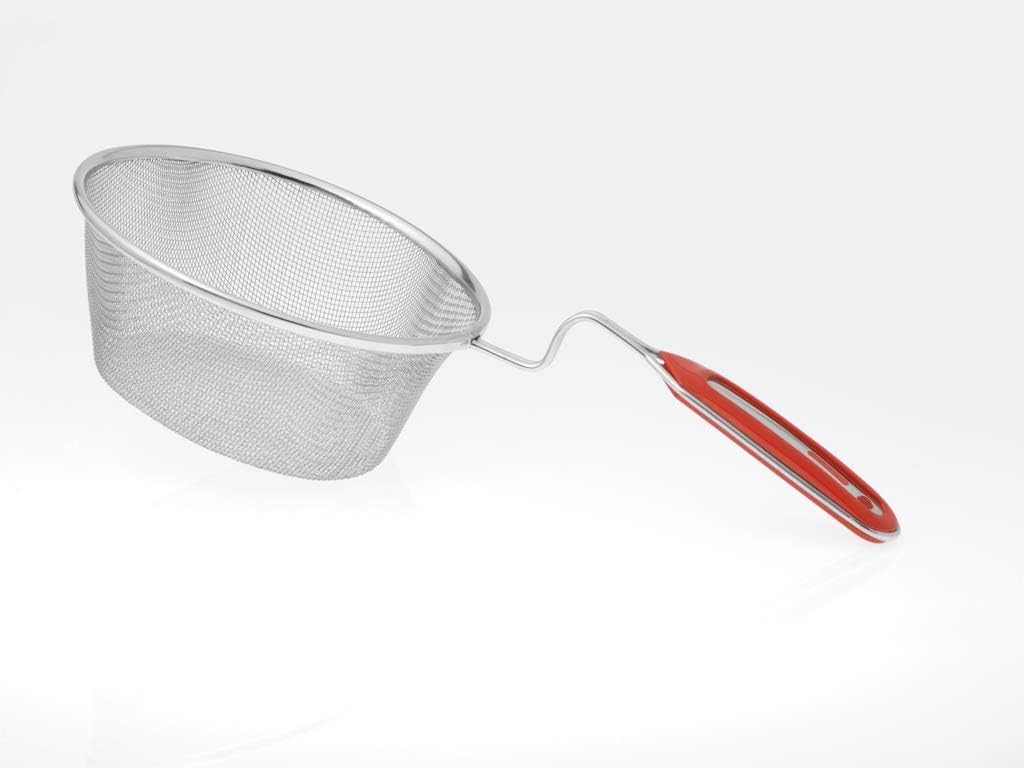Kitchen Kemistry, Deep Fry Basket Stainless Steel - Size : 7.5 X 40 x 18 cm