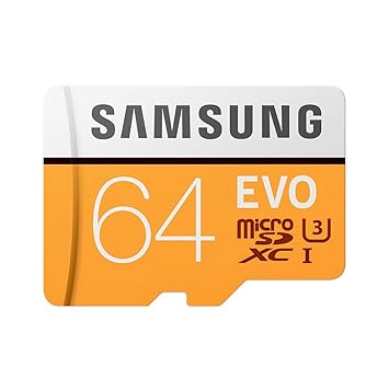 Homgee Micro SD Card TF Card 100MB/s (U3) EVO Class 10 Memory Card 64GB Adapter Not Include (MB-MP64G)