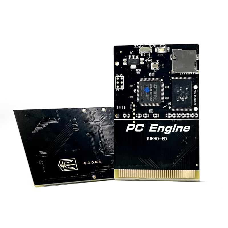 The Newest PCE Turbo Graxx 1000 Black Gold Edition in 1 Game Cassette for Turbo Graxx Computer Engine Decca Game Control