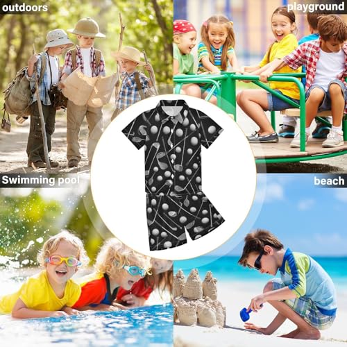 Image of Boccsty Red Strawberry Boy Summer Shorts Sets Hawaiian Toddler Boys T-Shirt & Pants 2 Pcs 3T-10T