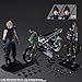 Square Enix Final Fantasy VII Remake: Cloud Strife, Jessie and Motorcycle Play Arts Kai Action Figure Set Jessie: W 3.13