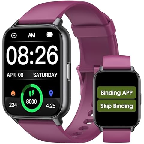 Smart Watch for Men Women, 1.91'' Big Font No App/Phone Required, Fitness Tracker with Pedometer, Bluetooth Call (Answer/Make Call), Heart Rate Blood Oxygen Monitor Step Counter, 100+ Sports Modes Cover