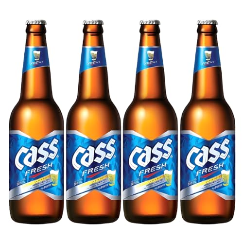 Cass Fresh - Cerveza Coreana | Lager | 330ml. | 4,5vol. (Pack de 6)