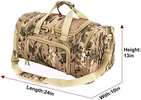Military Tactical Duffle Bag Gym Travel hiking & trekking Sports Bag with Shoes Compartment 6 Military Tactical Duffle Bag Gym Travel hiking & trekking Sports Bag with Shoes Compartment