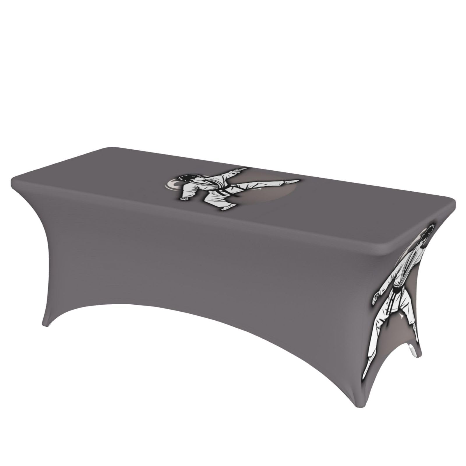 PPHGUT Karate-Highkick-Icon Print Rectangular Tablecloth Dining Party Home Office Wedding Outdoor Events Table Cover