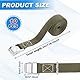 LOPYXBR 10 Stück Kleine Spanngurte, 3m x 25mm, Polyester Zurrgurte mit Ratsche, Verstellbare Zurrgurte mit Klemmschloss für Transport, Fracht, Gepäck, Camping (Schwarz & Olivgrün)