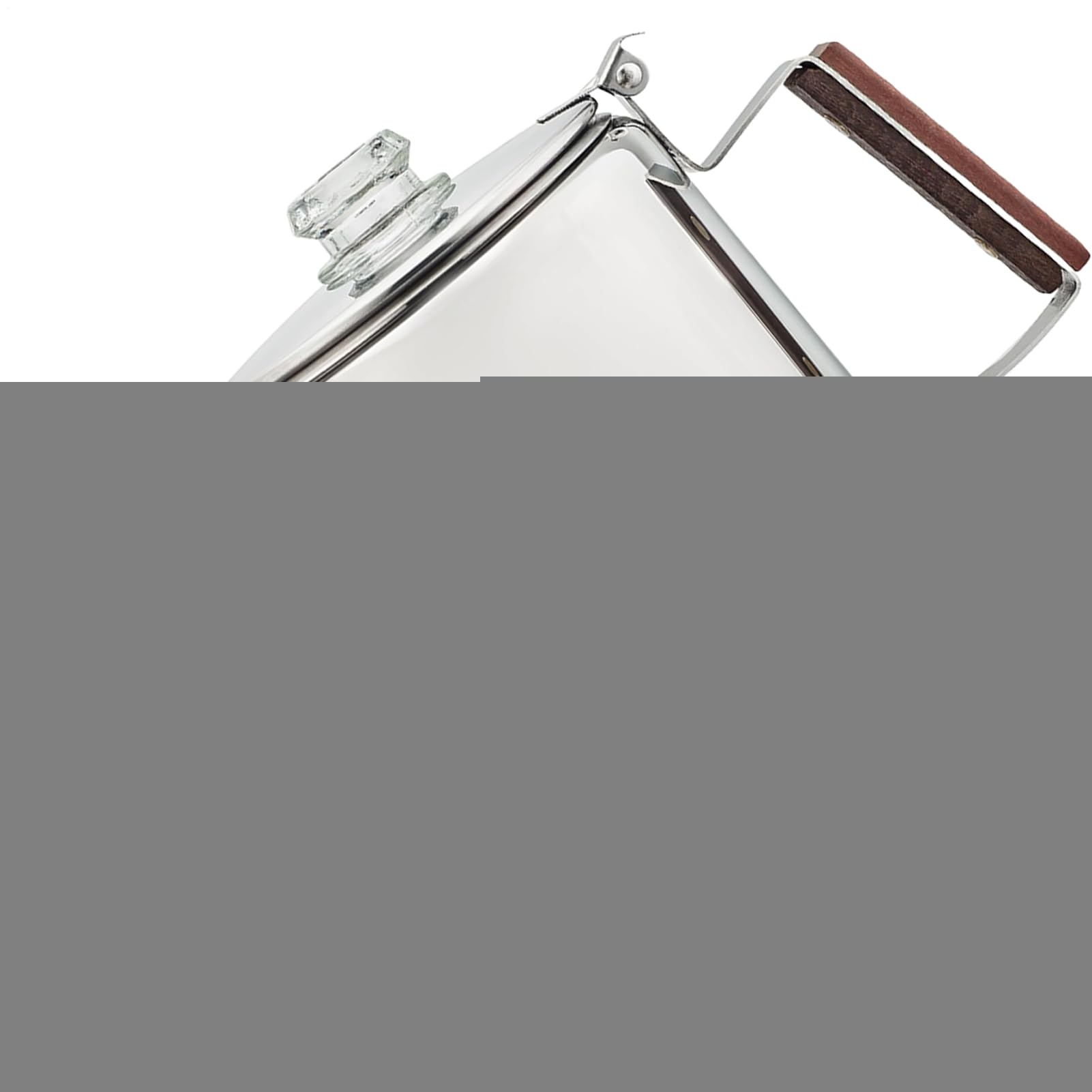 Caffettiera A Percolazione Percolatore Compatto Portatile in Acciaio
