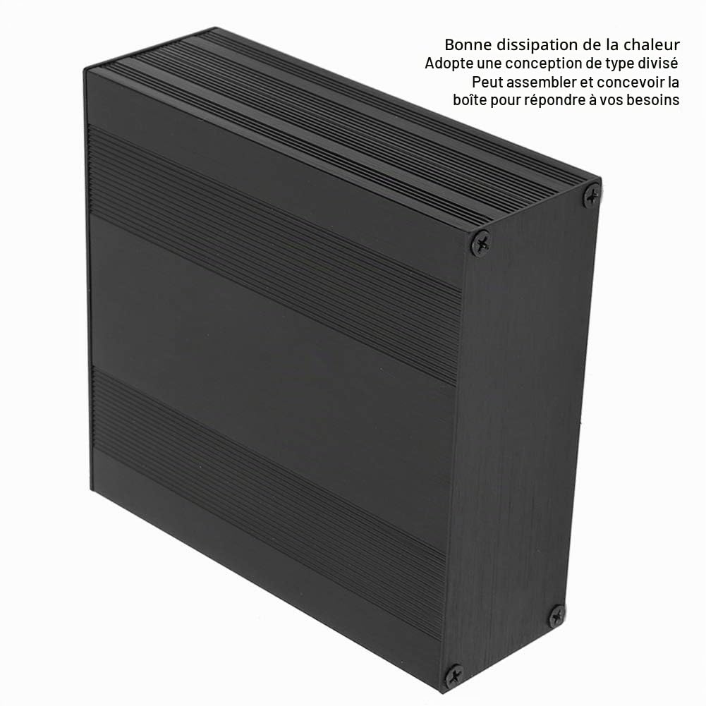 Boîte de Projet électronique en Aluminium, 54x145x150mm Boîtier électronique de Brige Projet de Carte de Circuit Imprimé Boîtier en Aluminium Boîtier à Corps Divisé (1Pcs)