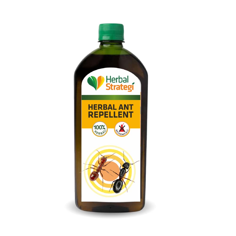 Herbal Strategi Ant Repellent Spray - 500ml | Smarter way to Shuu Ants away | 100% Herbal and Chemical free | Baby and Pet safe | Certified Ayurvedic | Effective on all types of Ants (B07KTWQ6WF) Amazon Price History, Amazon Price Tracker
