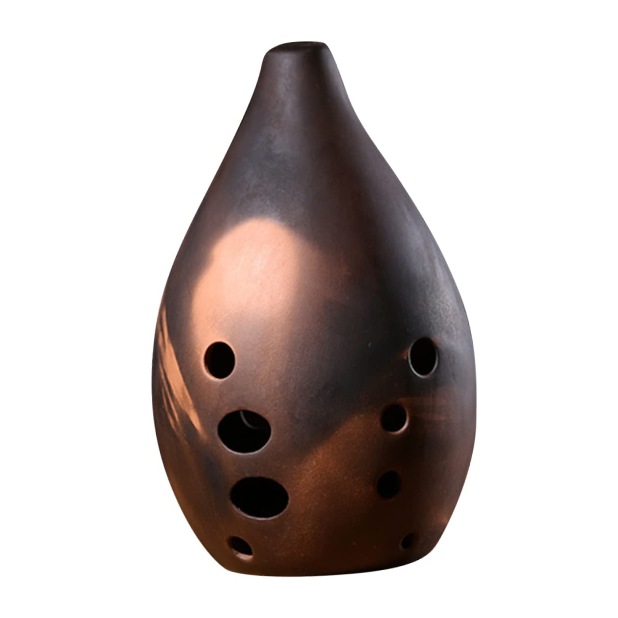 LIFKOME Flute Professional Chinese Instrument 10 Holes Ceramic Ocarina Rich Sound Easy to Play Random Style