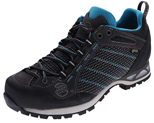 Hanwag Scarpe Makra Low GTX, Asphalt-Ocean, UK 6