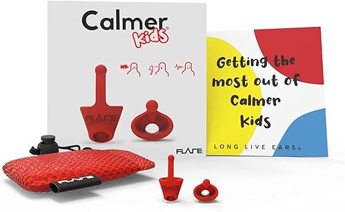 Miniatura 3 de Flare Calmer Kids  Tapones Alternativos  Reduce los ruidos molestos sin bloquear el sonido  Silicona suave reutilizable  Rojo