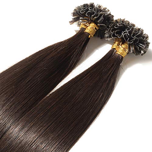 Extension Capelli Veri Cheratina 40cm 1 Grammo per...