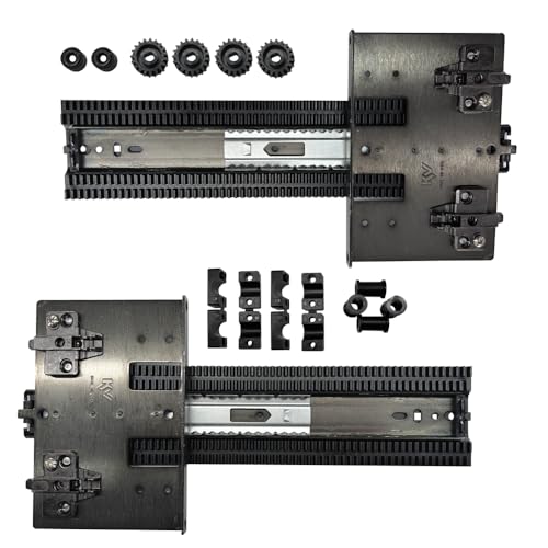 Knape & Vogt 24in 4x4 Pocket Dr Slide Pack Black