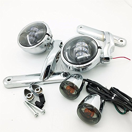 Motorcycle for harley davidson light passing lights for harley fog light bracket street glide roadking electra glide fog lighting