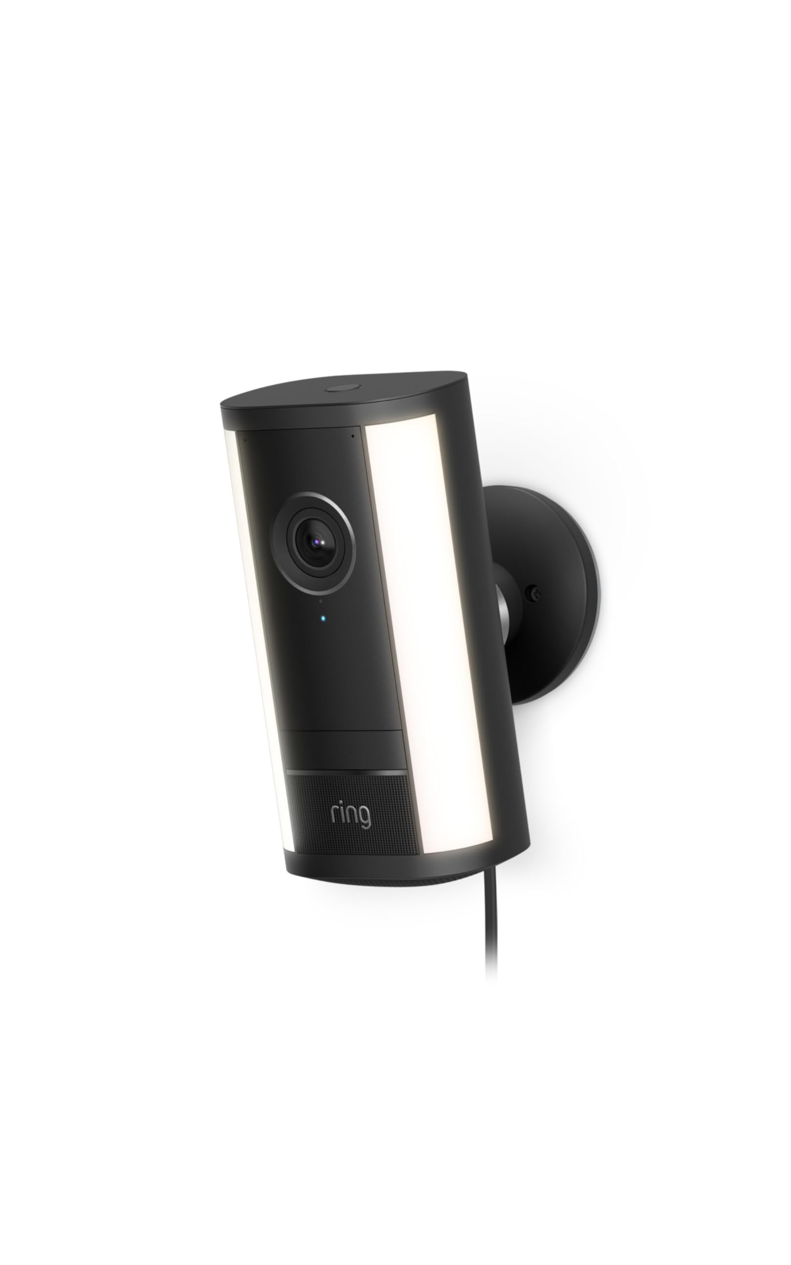 Ring Spotlight Cam Pro, Plug-in (newest model), Home or business security, Retinal 4K with wide-angle video, 10x Enhanced Zoom, and 600 Lumen Spotlights, Black