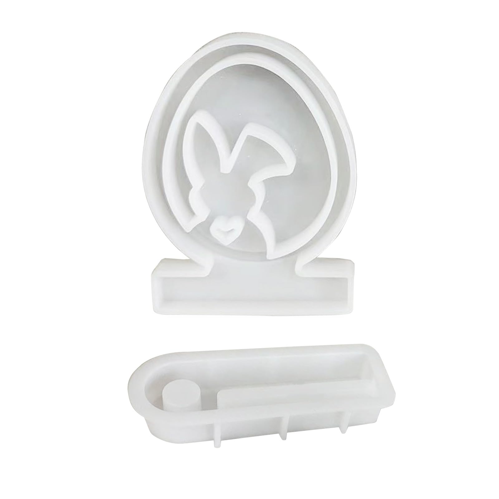Jazuaiao Candlestick Silicone Molds Eggs Epoxy Casting Easter Resin Holder Molds Eggs Resin Easter Silicone Holder Mold