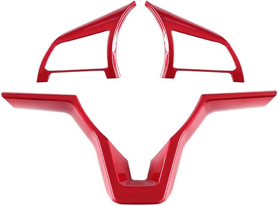 MAXDOOL Red Steering Wheel Cover Sequins Frame Trim for Nissan Rogue Altima Sentra Kicks Leaf Versa Interior Accessories(Red)