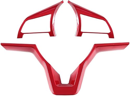 MAXDOOL Funda de volante roja con lentejuelas para Nissan Rogue Altima Sentra Kicks Leaf Versa Accesorios interiores (rojo)