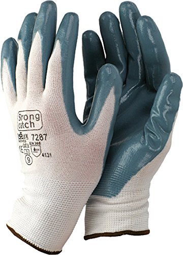 Gants nitrile STRONG Gris 9 Issa par 12 pièces pour protection