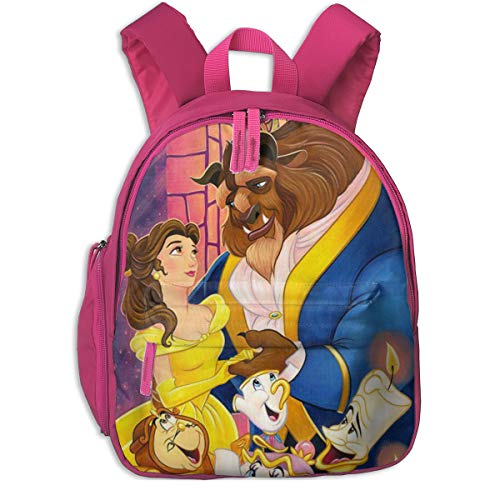 Mochila escolar de la Bella y la Bestia  Cool Boy Girl universal  bolsa de viaje de lona