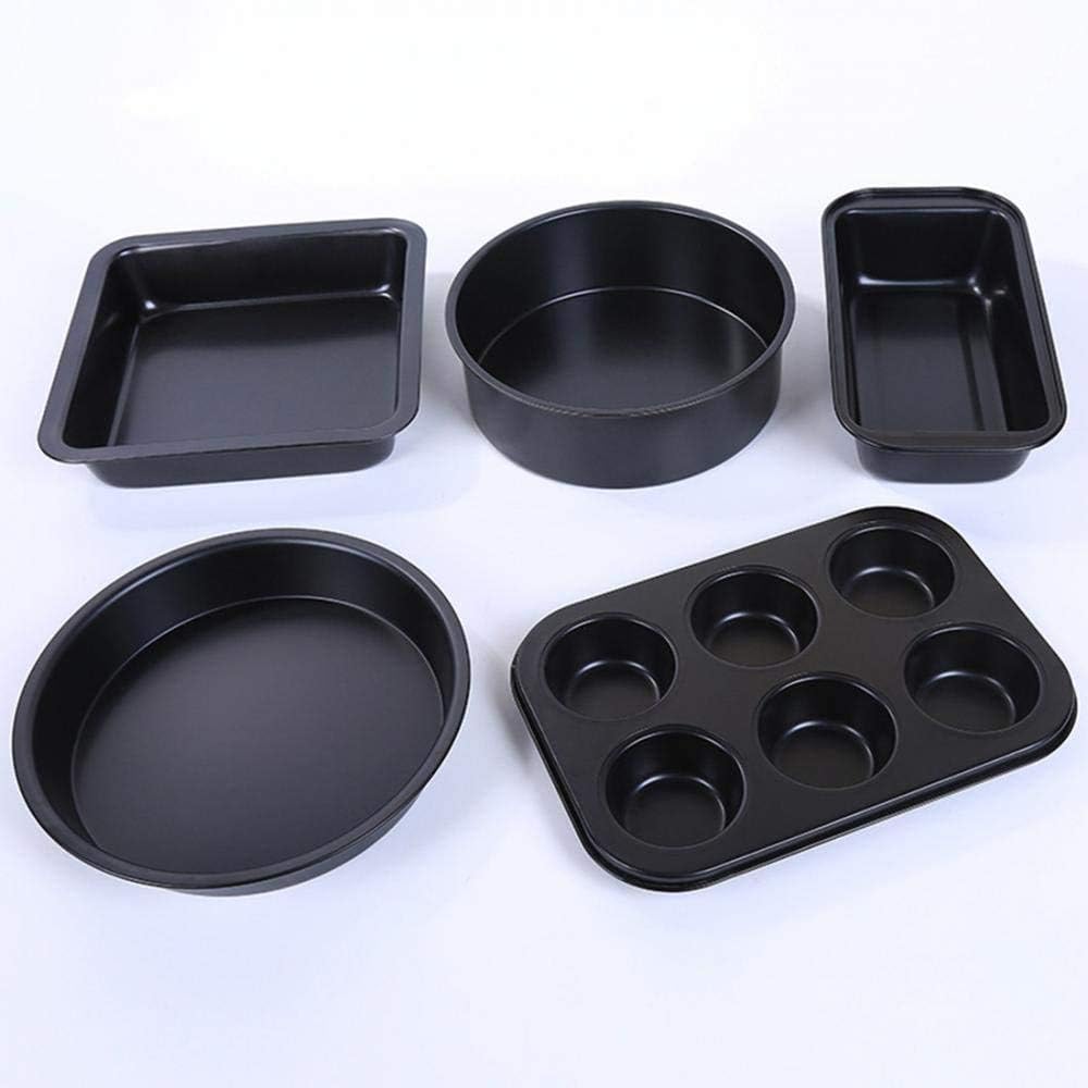 Baking Trays Set Bakeware Set Baking Equipment with Muffin Tray, Oven Tray, Cake Pan, Loaf Pan and Spring Form Cake Tin