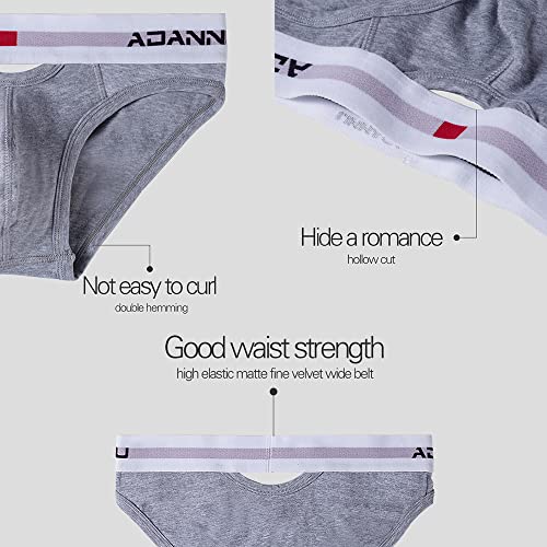 Evankin Men's Hollow Out Briefs Sexy Cotton Low Rise Underwear Breathable Comfort Stretch Tagless4