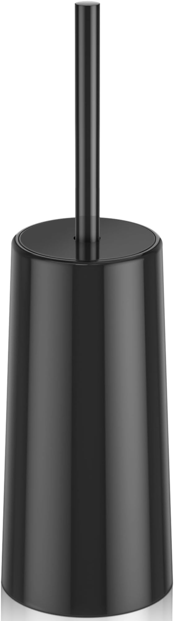 IXO Toilet Brush and Holder, Toilet Brush Stainless Steel, Toilet Bowl Brush for Bathroom Toilet-Ergonomic, Elegant,Durable (Black) …