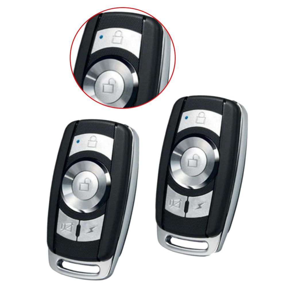 Riloer Kit de système d'entrée sans clé de voiture avec 2 télécommandes Contrôle sans effort Compatible avec tout véhicule équipé de systèmes de verrouillage centralisé nécessitant un verrouillage