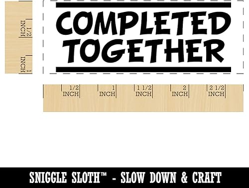 Miniatura 8 de Completed Together School Teacher - Sello de tinta de goma autoentintable para oficina de negocios 1-12 pulgadas pequeño tinta rosa