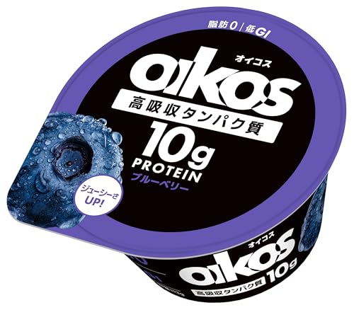 [冷蔵] ダノンオイコス ダノンジャパン オイコス ヨーグルト 高タンパク質 ブルーベリー 113gのサムネイル