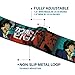 Crunchyroll Belt, Seatbelt Buckle Belt, Cowboy Bebop Spike and Faye Brick Pose and Logo Blues Reds, 30 to 44 Inches