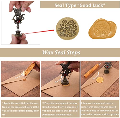 Cunmei Quill Pen, Feather Pen Ink Set, Calligraphy Pen Set With Feather Pen Dip Pen, 20Ml Ink, 8 Replaceable Nibs, Seal, Wax Seal, Pen Holder, Vintage Engraving Romantic Art Gift (Malachite Green) #TOP4