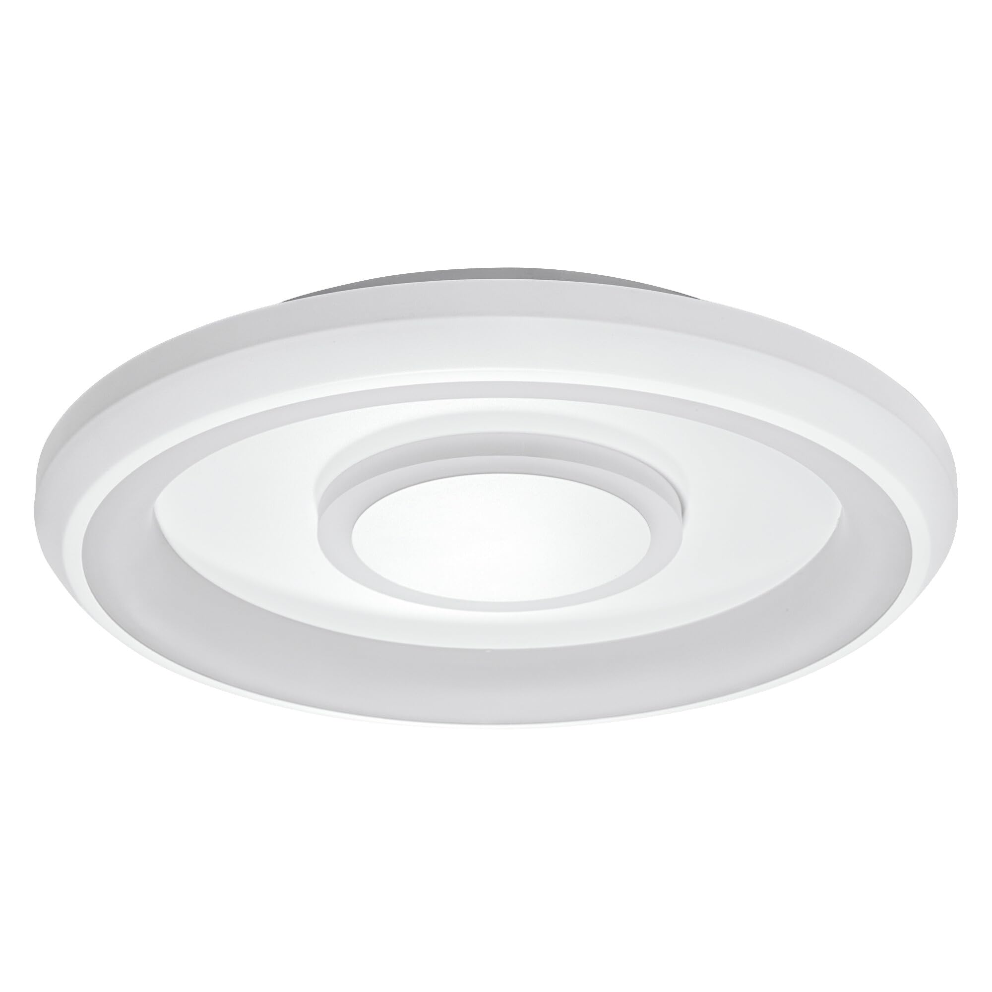 LEDVANCE ORBIS STEA SMART+ WiFi Leuchte, Ø 48cm, dimmbare runde LED Deckenleuchte für den Innenbereich, 32W, Farbtemperatur 2700-6500K, 2150 Lumen, 2 LED RGB Modul, runde Design-Leuchte, weiß