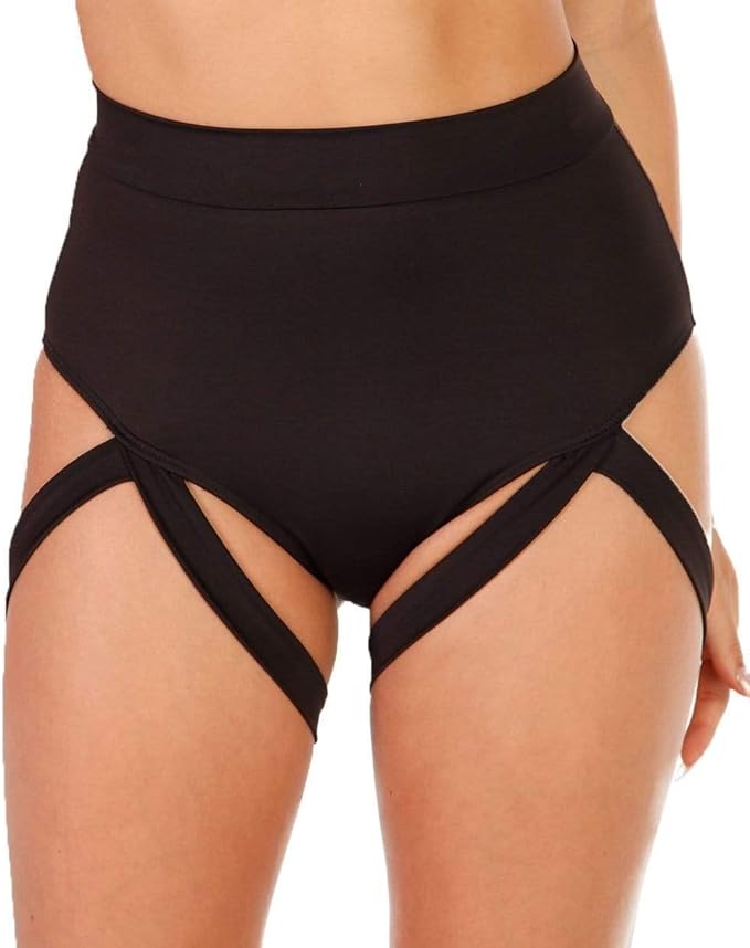 iHeartRaves High Waisted Booty Shorts for Women - Spandex Rave Bottoms Pole Shorts