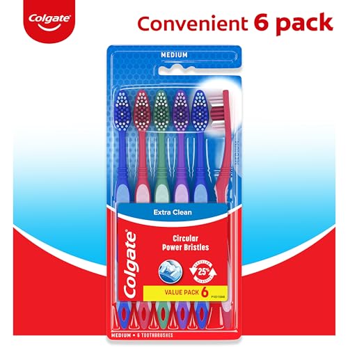 Colgate Extra Clean Medium Toothbrushes, 6 Pack - image 3